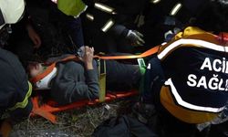 Takla atan otomobil hurdaya döndü: Aynı aileden 3 kişi yaralandı