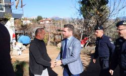 Tavas Belediyesinden yangında evleri kül olan aileye konteyner ev desteği