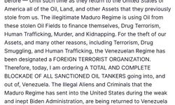 Trump, Venezuela rejiminin "Yabancı Terör Örgütü" olarak tanımlandığını açıkladı