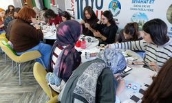 Yılın son resim atölyesi renkli anlara sahne oldu