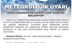 Artvin Valiliği'nden Vatandaşlara Acil Meteorolojik Uyarı Duyurusu