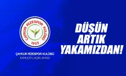 Çaykur Rizespor'dan hakem tepkisi: "Düşün artık yakamızdan"