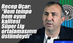 Recep Uçar "Kısa süre hazırlanmamıza rağmen oyuncular mücadeleyi ortaya koydu"