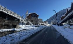 Rize’de zirvelerde ‘karlı güneş’ güzelliği