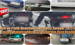 Trafik güvenliğini tehlikeye sokan 2737 sürücüye ceza