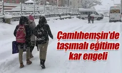 Çamlıhemşin'de taşımalı eğitime 1 gün ara verildi.
