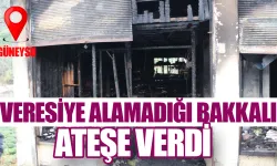 Güneysu'da veresiye alamadığı bakkalı ateşe verdi