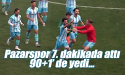 Pazarspor 90+1'de 2 puandan oldu