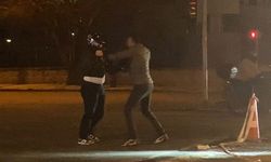 Ankara'da trafikteki kavga kamerada