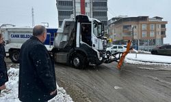 Başkan Sandıkçı'dan karla mücadele çalışmalarına yakın takip