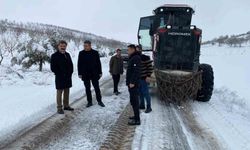 Besni'de kapanan köy yolları açılıyor