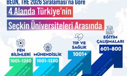BEUN, THE 2026 sıralaması'na göre 4 alanda Türkiye'nin seçkin üniversiteleri arasında
