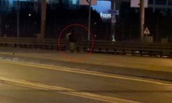 Beylikdüzü E-5'te tehlikeli yürüyüş