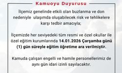 Bingöl'ün 3 ilçesinde eğitime 1 gün ara verildi