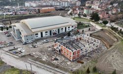 Cimnastik salonu inşaatı tüm hızıyla sürüyor