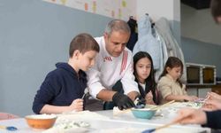 Çocuklar tatili atölye etkinlikleri ile geçiriyorlar