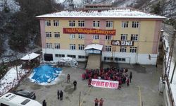 Galatasaray taraftar grubundan, Giresun'da köy okuluna anlamlı yardım