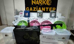 Gaziantep'te 55 litre sıvı metamfetamin ele geçirildi, 3 şahıs tutuklandı