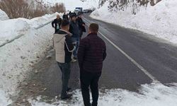 Hakkari-Van kara yoluna çığ düştü