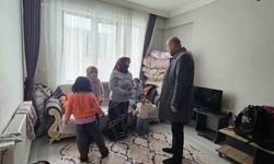 Hasköy'de 4 çocuklu anneye belediye ve kaymakamlık desteği