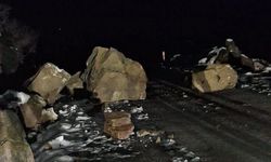 İki köye ulaşım sağlayan yol kapandı