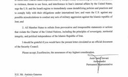 İran, BM'ye gönderdiği mektupta protestolardaki ölümlerden ABD ve İsrail'i sorumlu tuttu