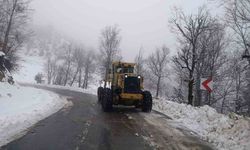 Kahramanmaraş'ta karla mücadele