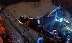 Kahramanmaraş'ta otomobil köprüden uçtu 1'i ağır 4 kişi yaralandı