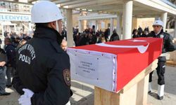 Kalp krizi sonucu vefat eden polis memuru son yolculuğuna uğurlandı