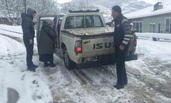 Kanser hastası kadına köy hizmetleri ekipleri yetişti