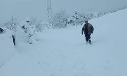 Kar yağışı Adana'da köylüyü sevindirdi