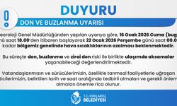 Kırklareli genelinde don ve buzlanma uyarısı: 6 gün sürecek
