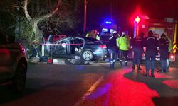 Kontrolden çıkan araç ağaca çarptı: 2 ölü, 2 yaralı