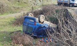 Kontrolden çıkan araç köprüden aşağı uçtu