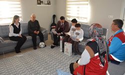 Köyceğizli şehit çocuklarını, Bakan Göktaş unutmadı