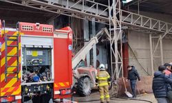 Mardin'de mısır kurutma tesisinde yangın