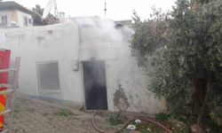 Mersin'de ev yangını: Bir ev kullanılamaz hale geldi