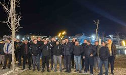 Pınarhisarlı tır şoförlerinden tır parkına tepki