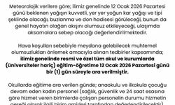 Sakarya'da eğitime kar tatili