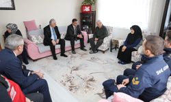 Şehit ailesine veda ziyareti