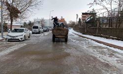Siirt'te buzlanmaya karşı çalışmalar devam ediyor