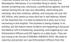 Trump'tan Göçmenlik ve Gümrük Muhafaza Dairesi ajanlarının bir kadını vurarak öldürmesi ile ilgili açıklama