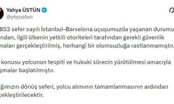 Türk Hava Yolları İletişim Başkanı Yahya Üstün: 'Herhangi bir olumsuzluğa rastlanmamıştır'