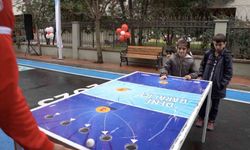 Tuzla'da yeni açılan 'Oyun Parkı Sokağı' yarıyıl şenliğinde çocukları buluşturdu