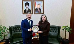 Vali Hüseyin Aksoy, Almanya Başkonsolosu Dr. Regine Grienberger'i makamında kabul etti