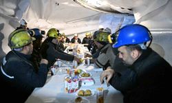 Vali Özkan, yeni yılı madencilerle birlikte karşıladı