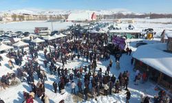 Yağan kar eğlenceye dönüştü, Kış Festivali'nin 2'ncisi düzenlendi