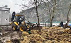 Yanan mobilya atölyesinde hasar tespit çalışması