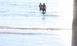 Yılın ilk gününü denizde karşıladılar