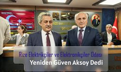 Rize Elektrikçiler ve Elektronikçiler Odası seçimini yaptı